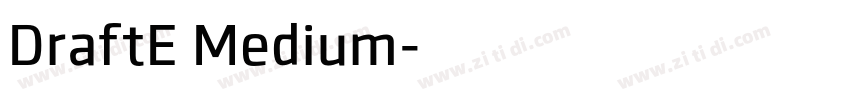 DraftE Medium字体转换